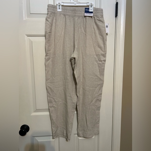 Old navy linen blend pants womens medium NWT - Picture 1 of 5